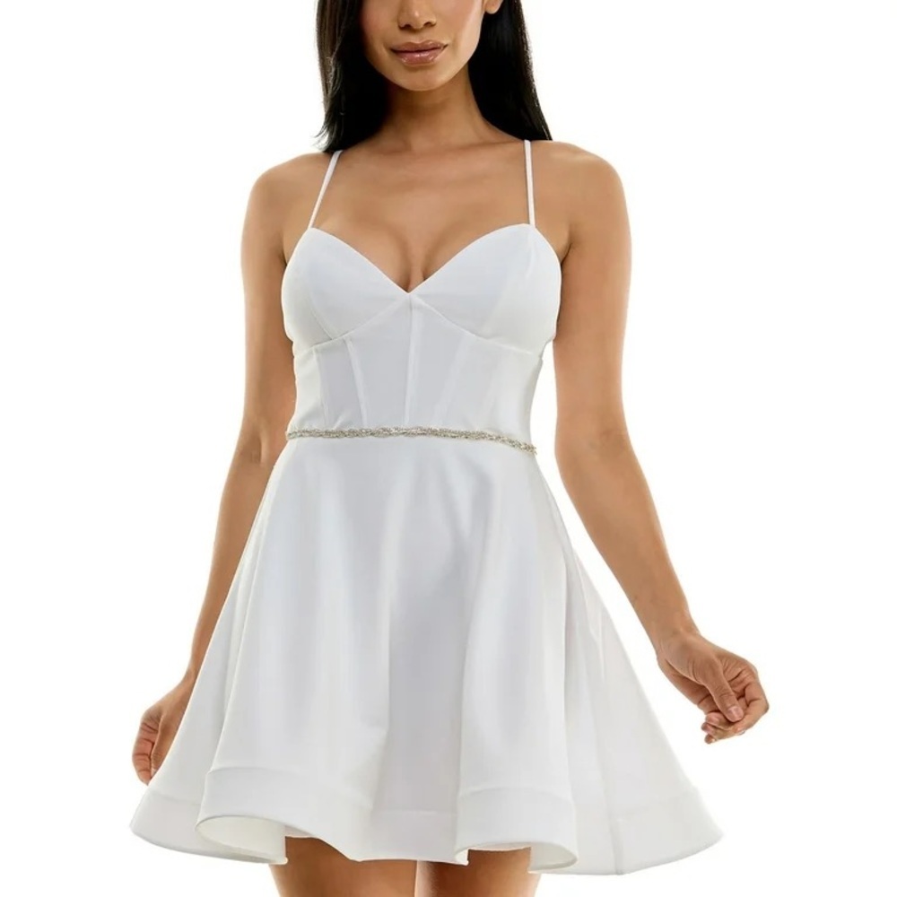 B Darlin White Mini Dress
